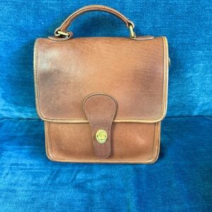 Coach Station Bag in British Tan, circa early 1990s. Style 5130